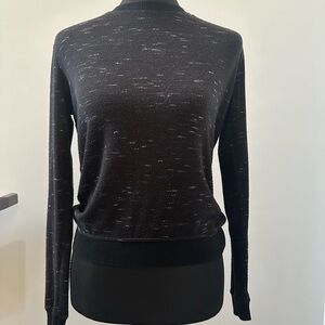 Wilfred Free Aritzia Black Dressy Knit Sweater